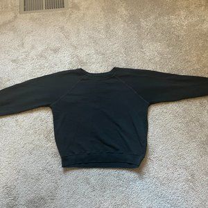 THE GREAT. Shrunken Sweatshirt in Almost Black Size 1